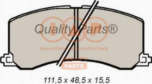 IAP QUALITY PARTS 704-16090X - Əyləc altlığı dəsti, əyləc diski furqanavto.az