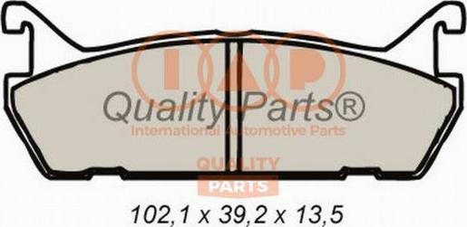 IAP QUALITY PARTS 704-16092 - Əyləc altlığı dəsti, əyləc diski furqanavto.az