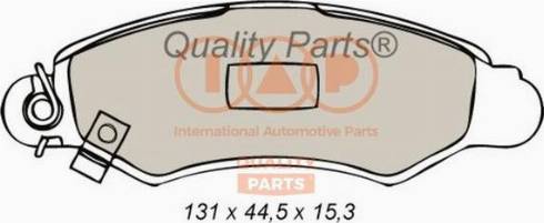 IAP QUALITY PARTS 704-16063X - Əyləc altlığı dəsti, əyləc diski furqanavto.az