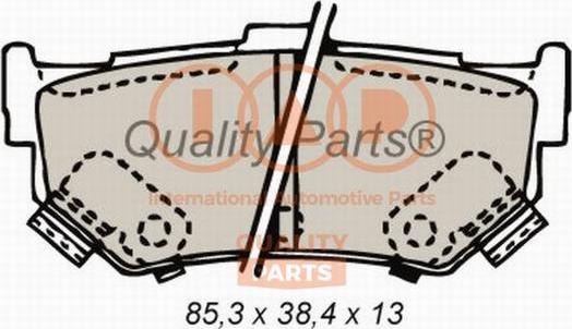 IAP QUALITY PARTS 704-16062 - Əyləc altlığı dəsti, əyləc diski furqanavto.az