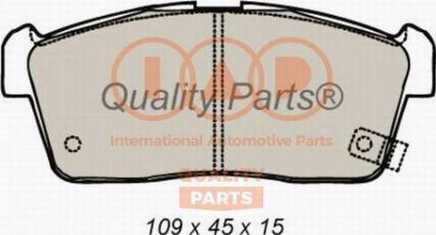 IAP QUALITY PARTS 704-16076X - Əyləc altlığı dəsti, əyləc diski furqanavto.az