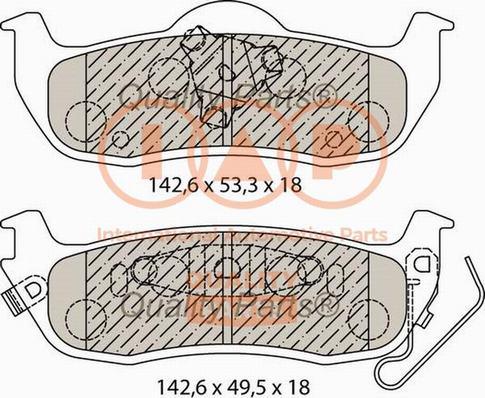 IAP QUALITY PARTS 704-10050X - Əyləc altlığı dəsti, əyləc diski furqanavto.az