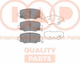 IAP QUALITY PARTS 704-10081P - Əyləc altlığı dəsti, əyləc diski furqanavto.az