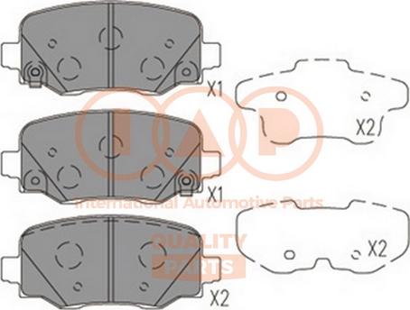 IAP QUALITY PARTS 704-10081 - Əyləc altlığı dəsti, əyləc diski furqanavto.az