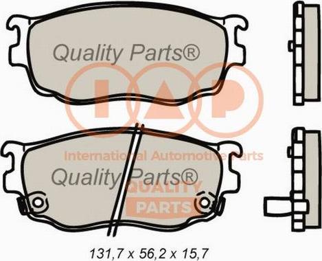 IAP QUALITY PARTS 704-11056X - Əyləc altlığı dəsti, əyləc diski furqanavto.az