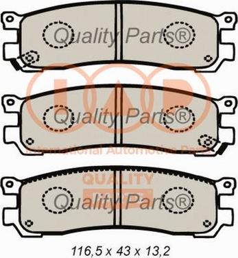 IAP QUALITY PARTS 704-11061 - Əyləc altlığı dəsti, əyləc diski furqanavto.az