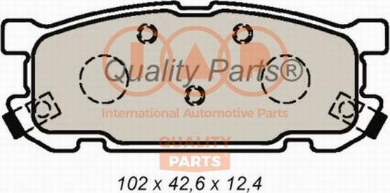 IAP QUALITY PARTS 704-11035 - Əyləc altlığı dəsti, əyləc diski furqanavto.az