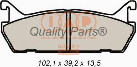 IAP QUALITY PARTS 704-11032 - Əyləc altlığı dəsti, əyləc diski furqanavto.az