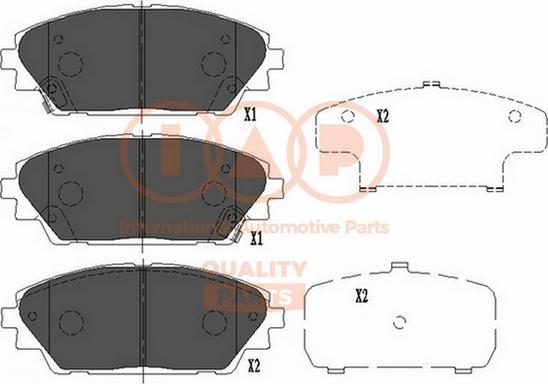 IAP QUALITY PARTS 704-11029 - Əyləc altlığı dəsti, əyləc diski furqanavto.az