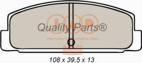 IAP QUALITY PARTS 704-11026X - Əyləc altlığı dəsti, əyləc diski furqanavto.az