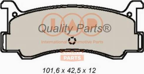 IAP QUALITY PARTS 704-11022X - Əyləc altlığı dəsti, əyləc diski furqanavto.az