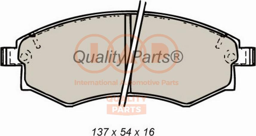 IAP QUALITY PARTS 704-18020P - Əyləc altlığı dəsti, əyləc diski furqanavto.az