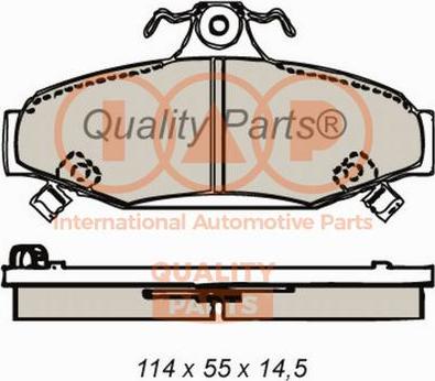 IAP QUALITY PARTS 704-18021 - Əyləc altlığı dəsti, əyləc diski furqanavto.az