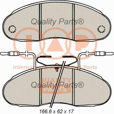 IAP QUALITY PARTS 704-13060 - Əyləc altlığı dəsti, əyləc diski furqanavto.az