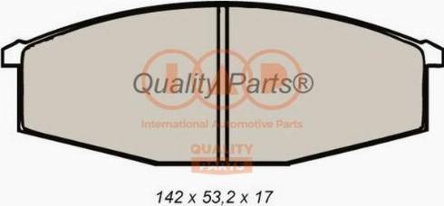 IAP QUALITY PARTS 704-13010X - Əyləc altlığı dəsti, əyləc diski furqanavto.az