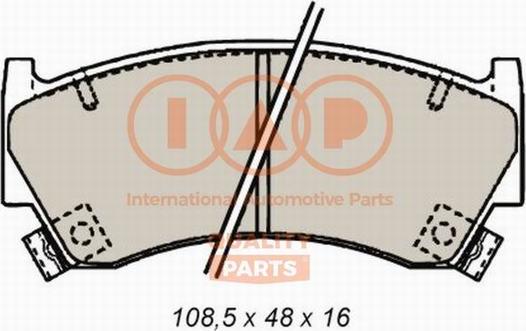 IAP QUALITY PARTS 704-13088 - Əyləc altlığı dəsti, əyləc diski furqanavto.az