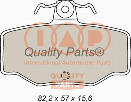 IAP QUALITY PARTS 704-13083X - Əyləc altlığı dəsti, əyləc diski furqanavto.az