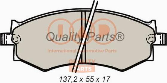 IAP QUALITY PARTS 704-13082 - Əyləc altlığı dəsti, əyləc diski furqanavto.az