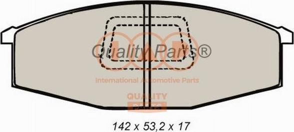 IAP QUALITY PARTS 704-13020 - Əyləc altlığı dəsti, əyləc diski furqanavto.az