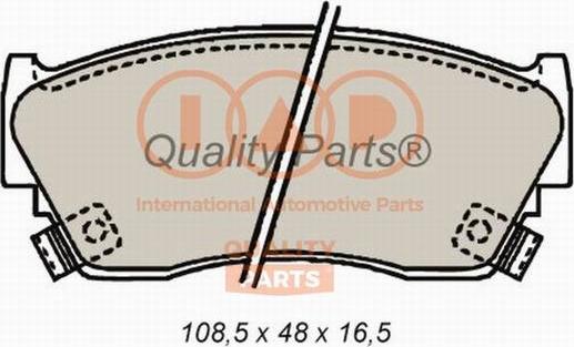 IAP QUALITY PARTS 704-13075 - Əyləc altlığı dəsti, əyləc diski furqanavto.az