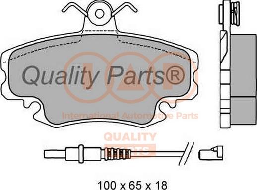 IAP QUALITY PARTS 704-13165 - Əyləc altlığı dəsti, əyləc diski furqanavto.az