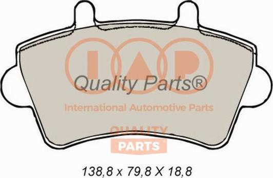 IAP QUALITY PARTS 704-13160 - Əyləc altlığı dəsti, əyləc diski furqanavto.az