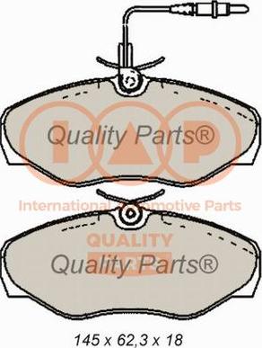 IAP QUALITY PARTS 704-13163 - Əyləc altlığı dəsti, əyləc diski furqanavto.az