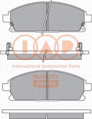 IAP QUALITY PARTS 704-13100P - Əyləc altlığı dəsti, əyləc diski furqanavto.az