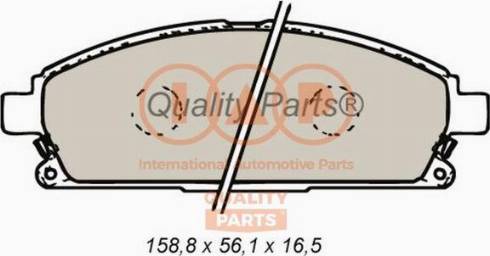 IAP QUALITY PARTS 704-13100X - Əyləc altlığı dəsti, əyləc diski furqanavto.az