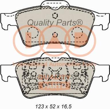 IAP QUALITY PARTS 704-13180 - Əyləc altlığı dəsti, əyləc diski furqanavto.az