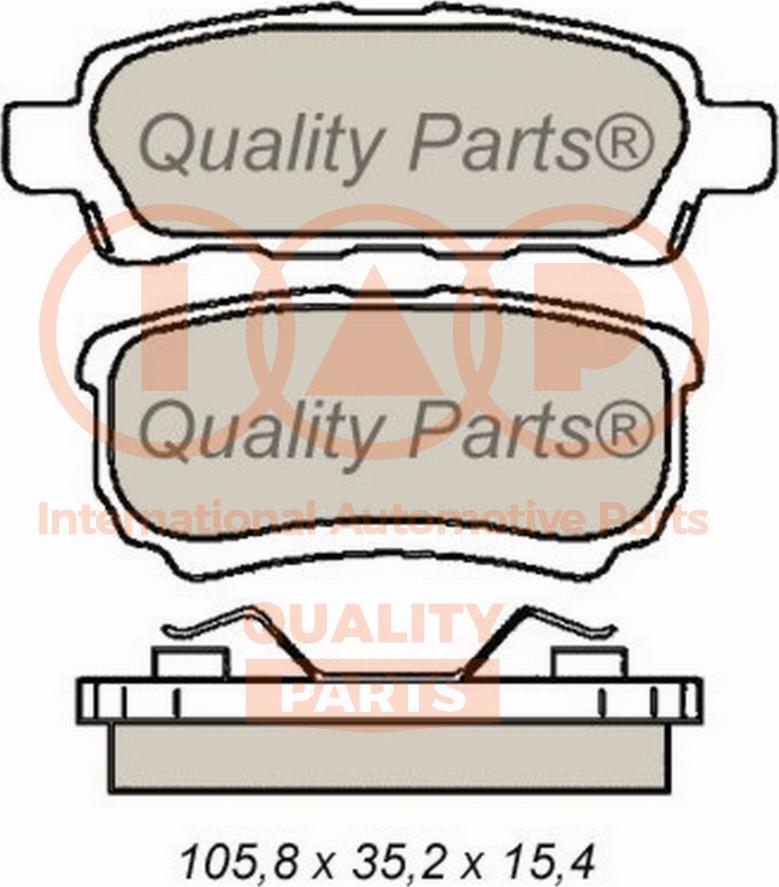 IAP QUALITY PARTS 704-12094 - Əyləc altlığı dəsti, əyləc diski furqanavto.az