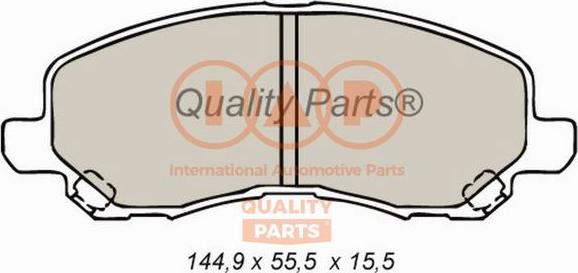 IAP QUALITY PARTS 704-12093 - Əyləc altlığı dəsti, əyləc diski furqanavto.az