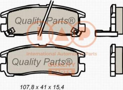 IAP QUALITY PARTS 704-12053X - Əyləc altlığı dəsti, əyləc diski furqanavto.az