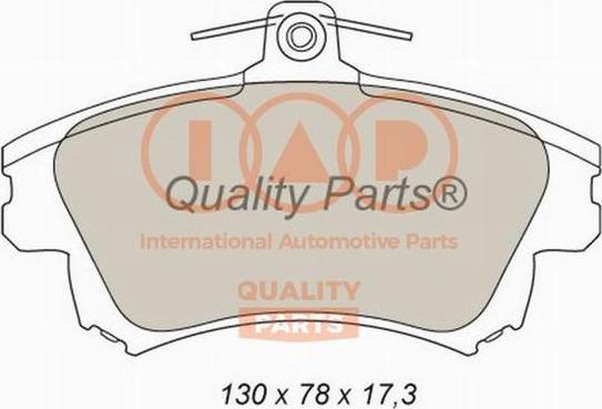 IAP QUALITY PARTS 704-12082 - Əyləc altlığı dəsti, əyləc diski furqanavto.az