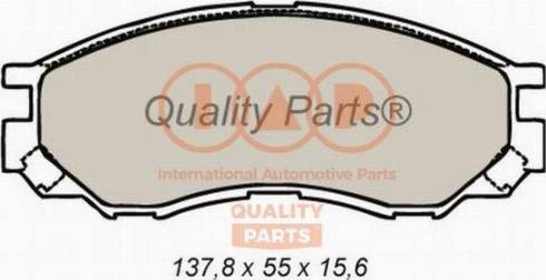 IAP QUALITY PARTS 704-12031X - Əyləc altlığı dəsti, əyləc diski furqanavto.az