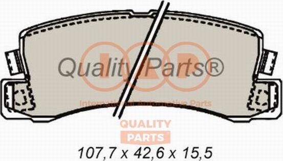 IAP QUALITY PARTS 704-17096 - Əyləc altlığı dəsti, əyləc diski furqanavto.az