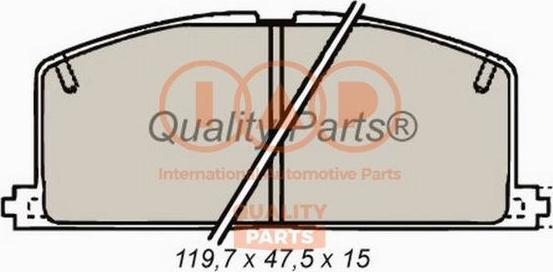 IAP QUALITY PARTS 704-17090 - Əyləc altlığı dəsti, əyləc diski furqanavto.az