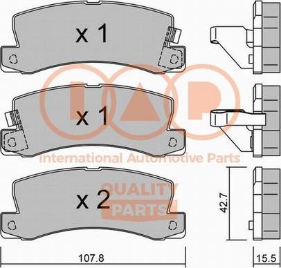 IAP QUALITY PARTS 704-17097P - Əyləc altlığı dəsti, əyləc diski furqanavto.az