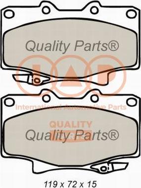 IAP QUALITY PARTS 704-17046X - Əyləc altlığı dəsti, əyləc diski furqanavto.az