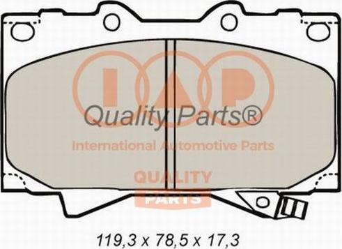 IAP QUALITY PARTS 704-17052P - Əyləc altlığı dəsti, əyləc diski furqanavto.az