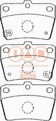 IAP QUALITY PARTS 704-17057P - Əyləc altlığı dəsti, əyləc diski furqanavto.az