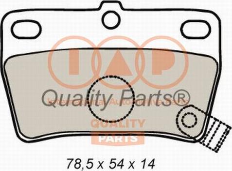 IAP QUALITY PARTS 704-17057X - Əyləc altlığı dəsti, əyləc diski furqanavto.az