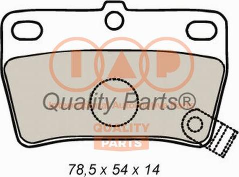 IAP QUALITY PARTS 704-17057 - Əyləc altlığı dəsti, əyləc diski furqanavto.az