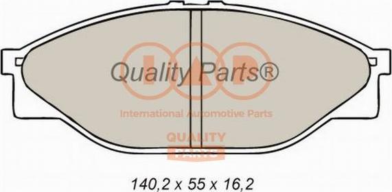 IAP QUALITY PARTS 704-17062 - Əyləc altlığı dəsti, əyləc diski furqanavto.az