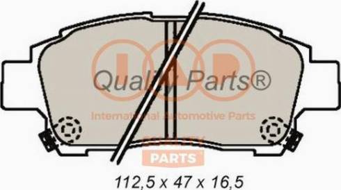 IAP QUALITY PARTS 704-17000X - Əyləc altlığı dəsti, əyləc diski furqanavto.az