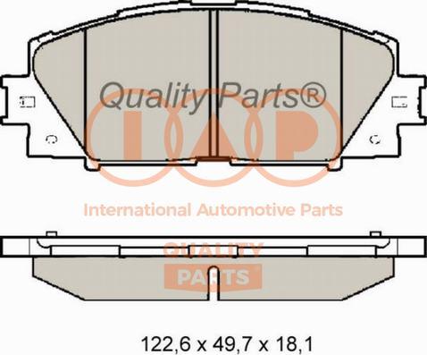 IAP QUALITY PARTS 704-17007 - Əyləc altlığı dəsti, əyləc diski furqanavto.az