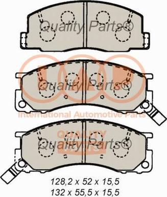 IAP QUALITY PARTS 704-17075 - Əyləc altlığı dəsti, əyləc diski furqanavto.az