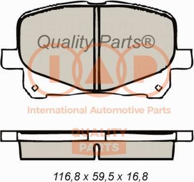 IAP QUALITY PARTS 704-17072 - Əyləc altlığı dəsti, əyləc diski furqanavto.az