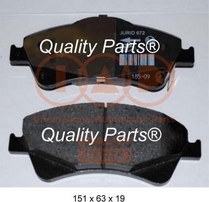 IAP QUALITY PARTS 704-17198 - Əyləc altlığı dəsti, əyləc diski furqanavto.az