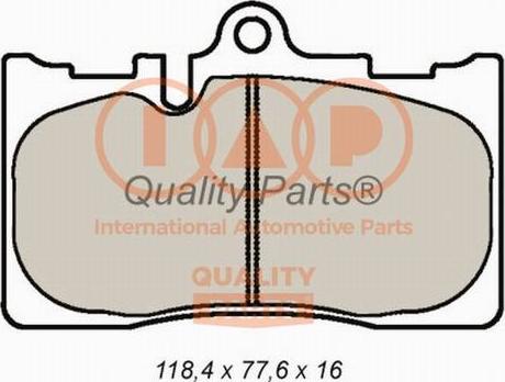 IAP QUALITY PARTS 704-17144P - Əyləc altlığı dəsti, əyləc diski furqanavto.az